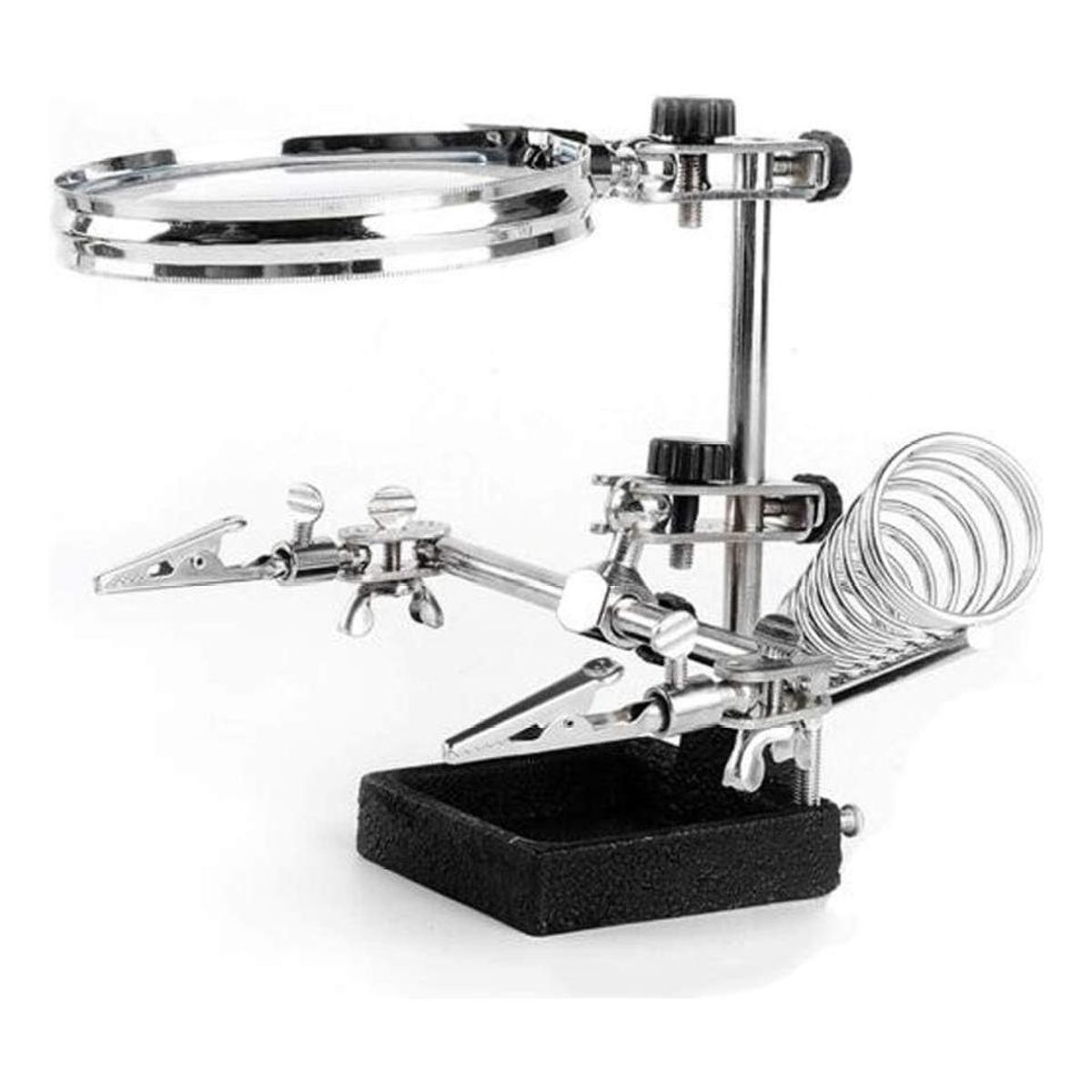 GENERICO - Lupa de Escritorio con Soporte y Pinza para Cautin