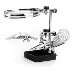 GENERICO - Lupa de Escritorio con Soporte y Pinza para Cautin