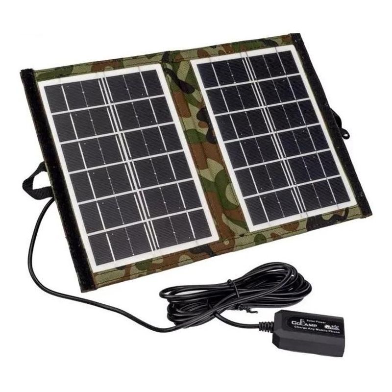 GENERICO - Panel Solar Portátil Flexible de 7W con Carga USB