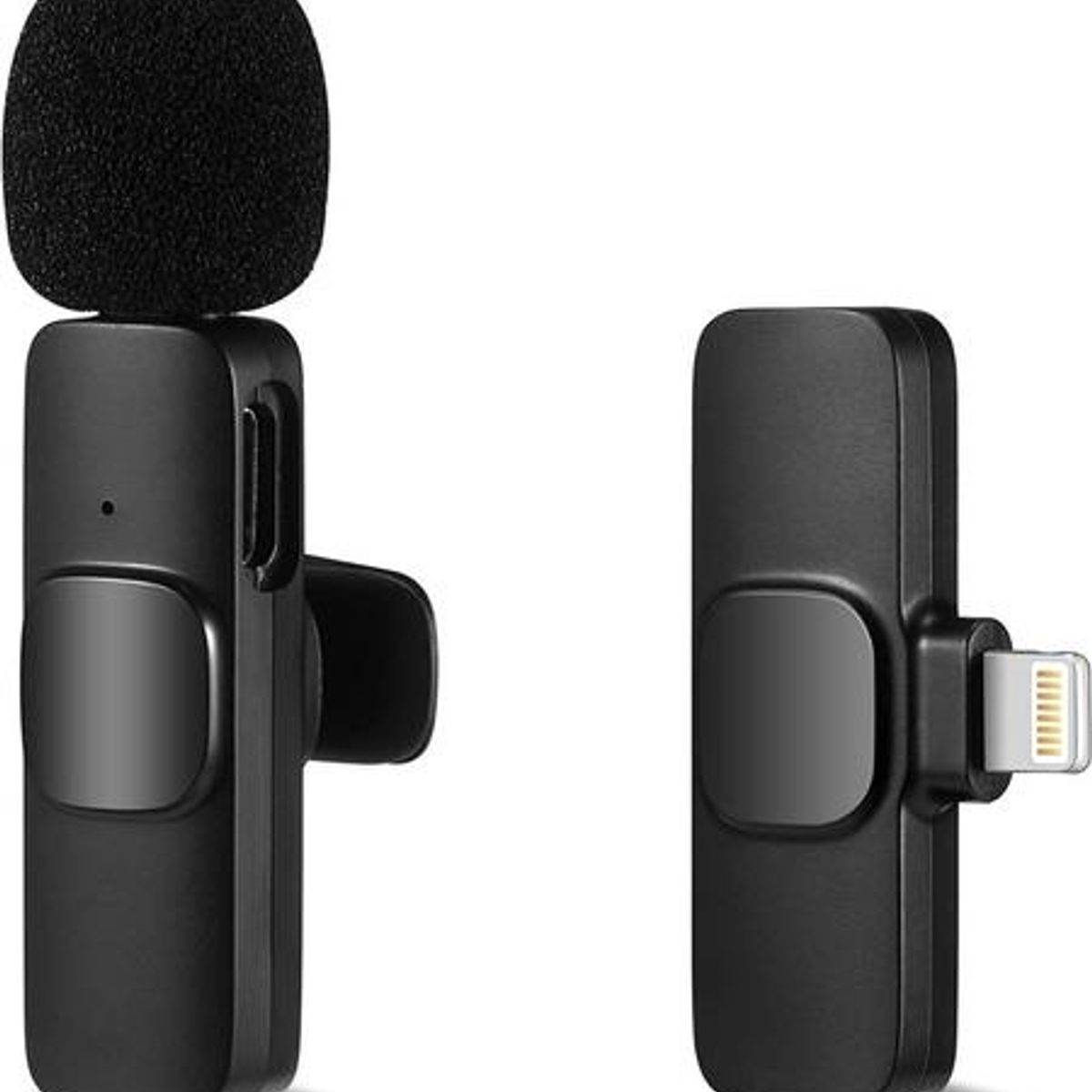 GENERICO - Micrófono Inalámbrico Lavalier para iPhone y iPad - Color Negro