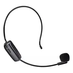 GENERICO - Micrófono Inalámbrico Recargable con Cintillo Color Negro