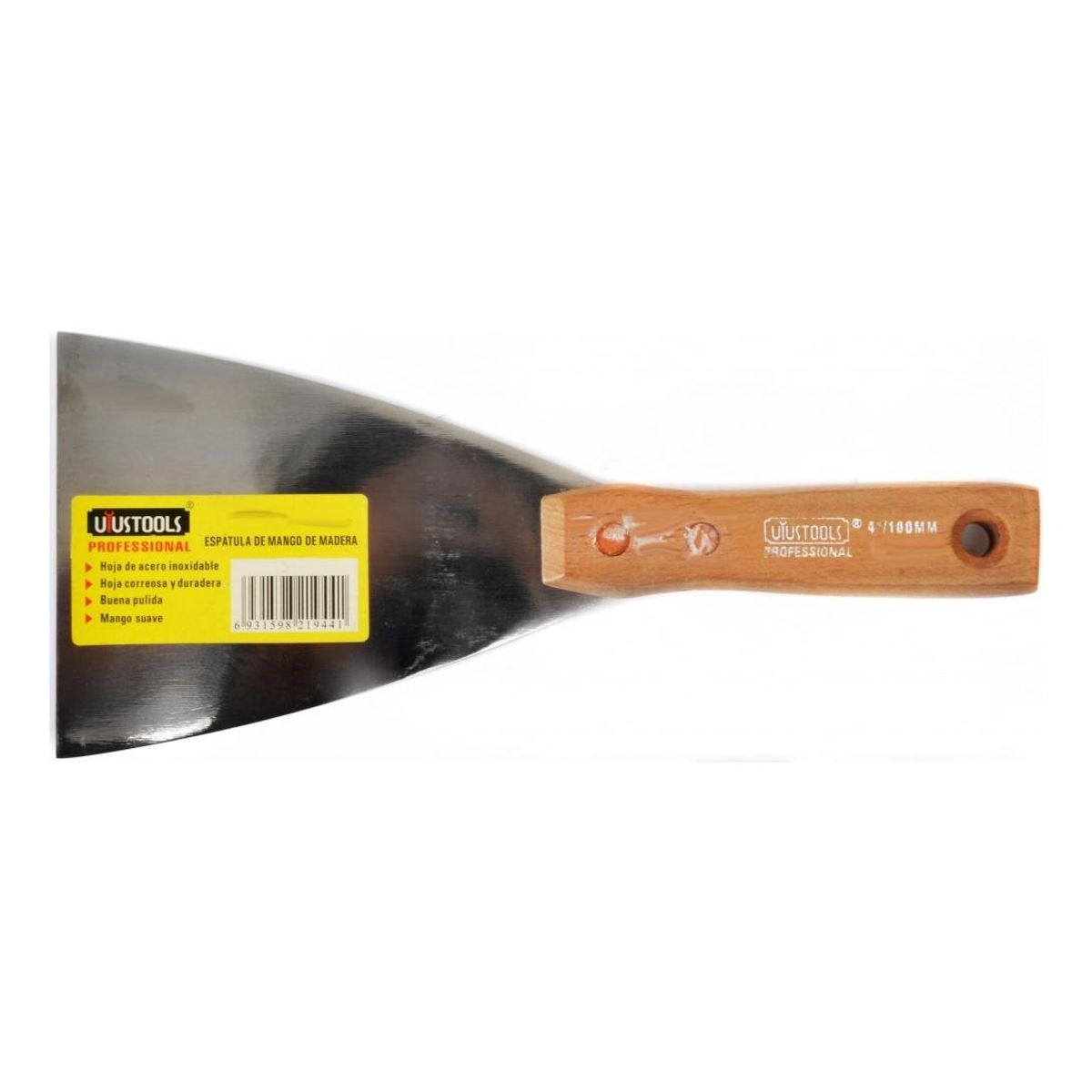 GENERICO - Pack de 2 Espátulas de Acero Inoxidable de 5 Pulgadas