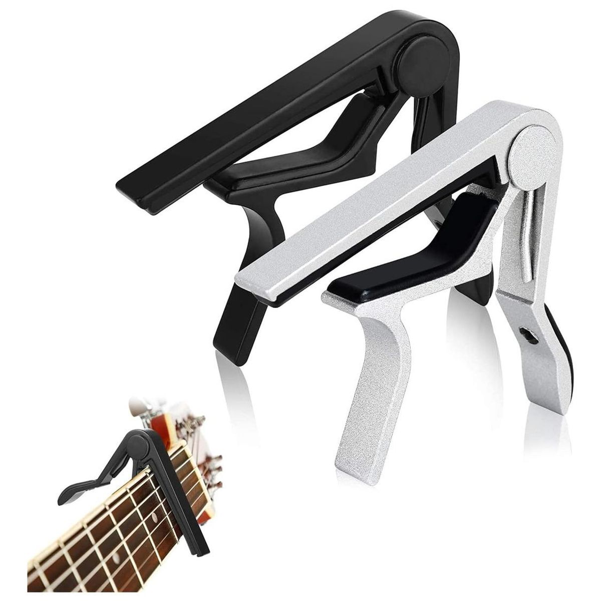 GENERICO - Capo de Liberación Rápida para Guitarra Variados Colores