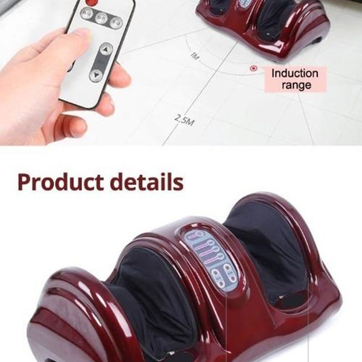 GENERICO - Masajeador Eléctrico Shiatsu para Pies y Piernas Amasador Relajante