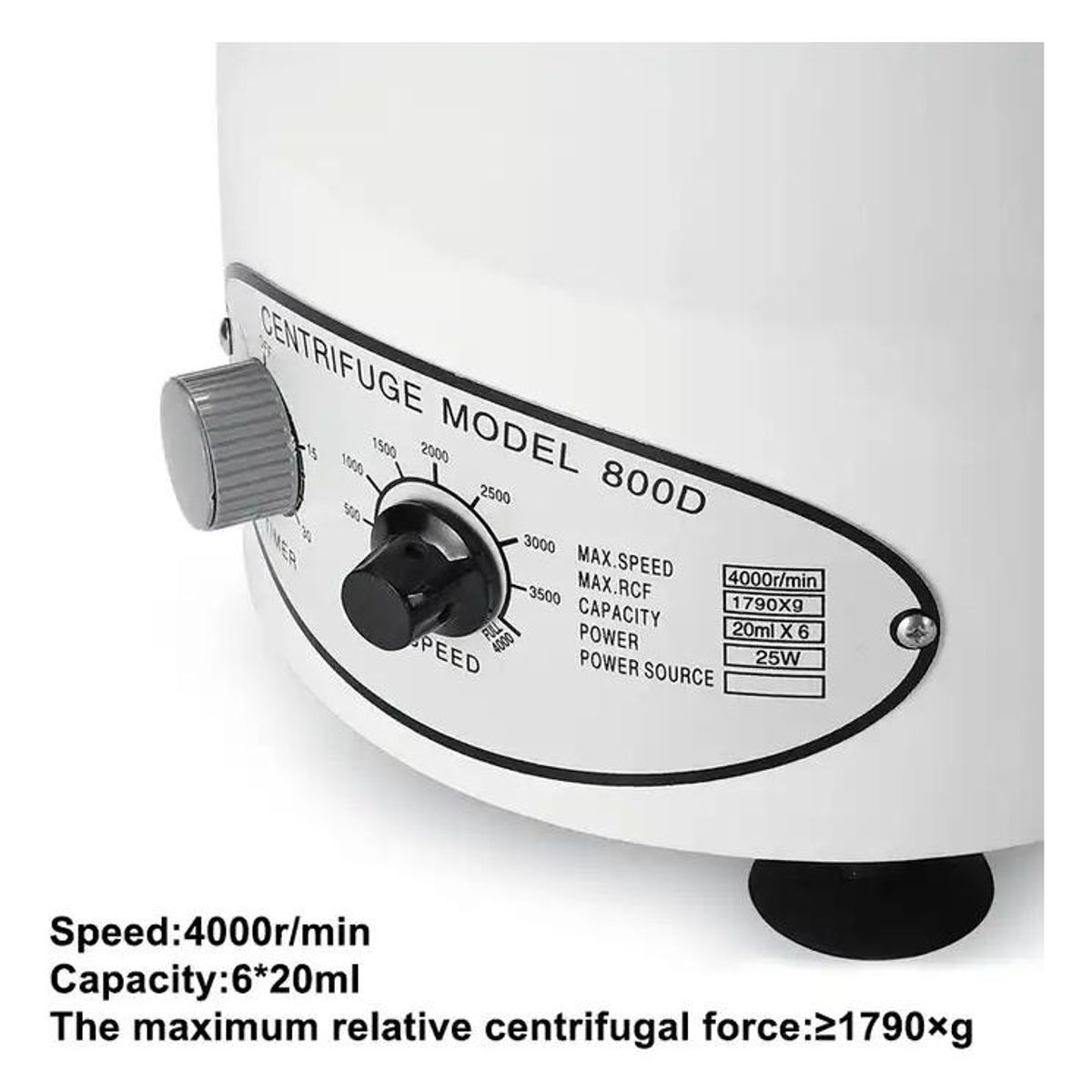GENERICO - Centrífuga de Laboratorio 4000rpm 6 Tubos de 20ml