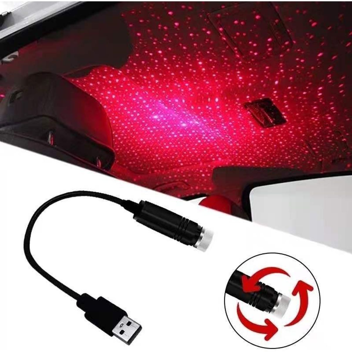 GENERICO - Proyector LED USB para Estrellas en Eventos y Autos