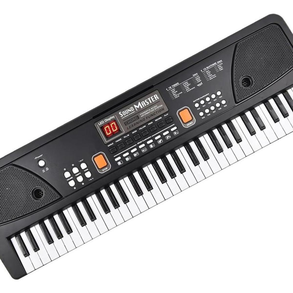 GENERICO - Teclado Digital de 61 Teclas con Altavoces y Soporte