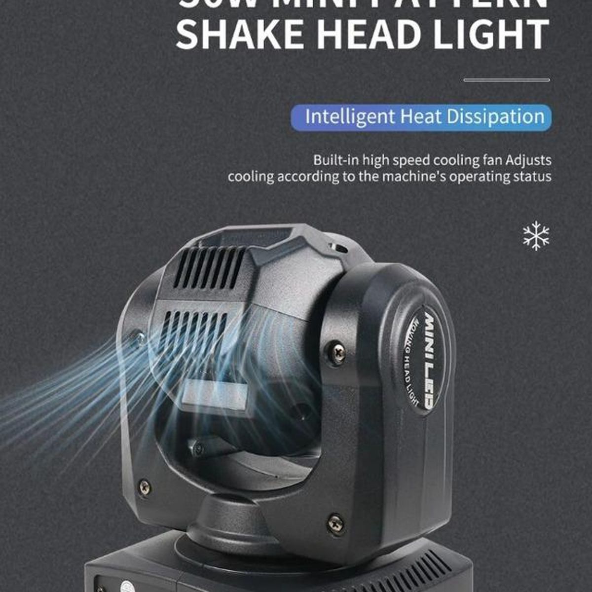 GENERICO - Foco Proyector Móvil LED RGB DMX para Eventos y Fiestas
