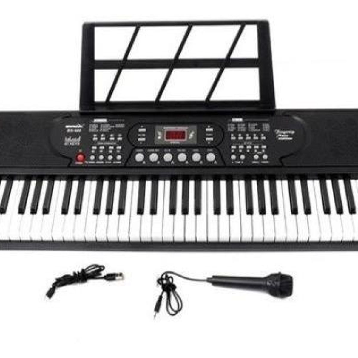 GENERICO - Teclado Musical de 61 Teclas en Elegante Color Negro