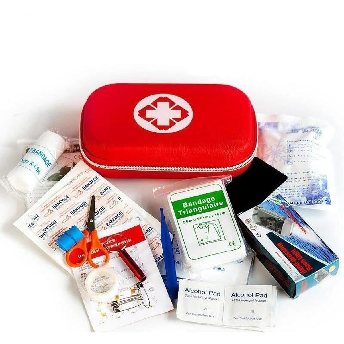 GENERICO - Botiquín Médico de Primeros Auxilios para Camping y Senderismo