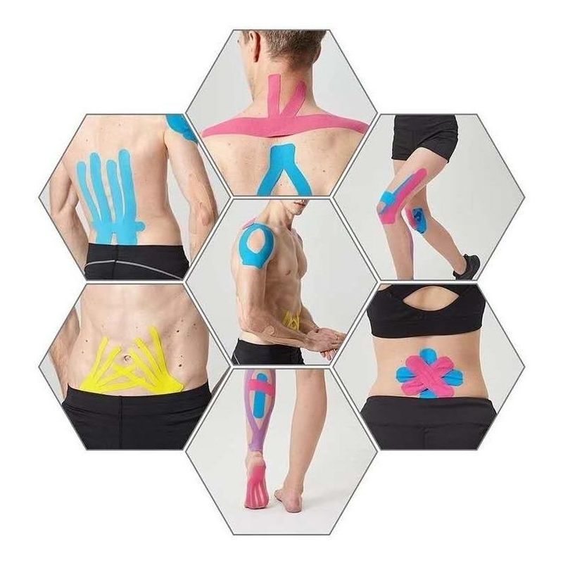 GENERICO - Cinta Kinesiológica para Apoyo Muscular 5cm x 5m