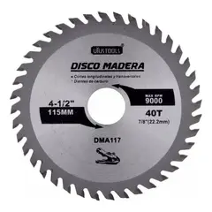 GENERICO - Disco de Sierra Circular 115 mm para Madera