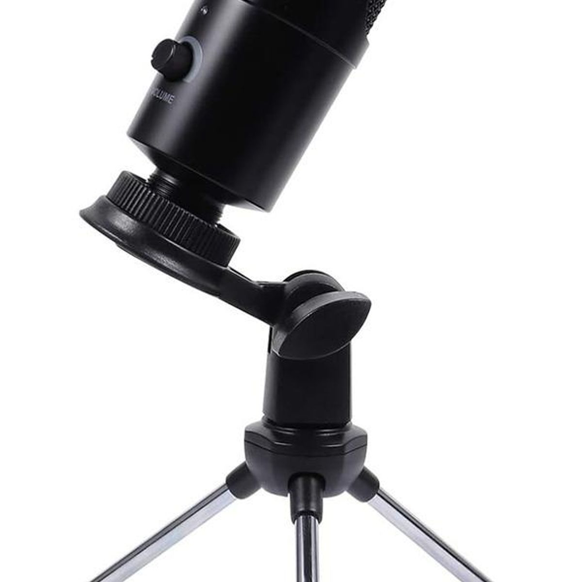 GENERICO - Micrófono de Condensador USB con Soporte y Ajuste de Ángulo