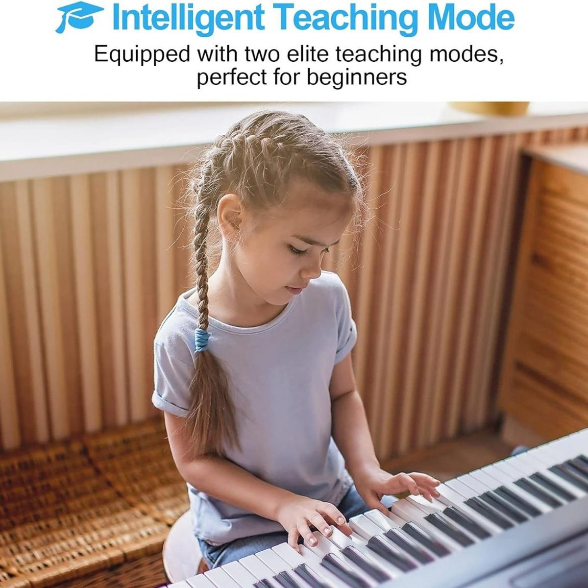 GENERICO - Teclado Musical Infantil de 54 Teclas con Ritmos Integrados
