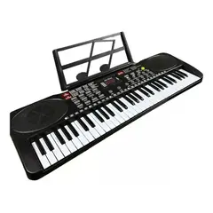 GENERICO - Teclado Digital de 61 Teclas con Micrófono y 16 Tonos