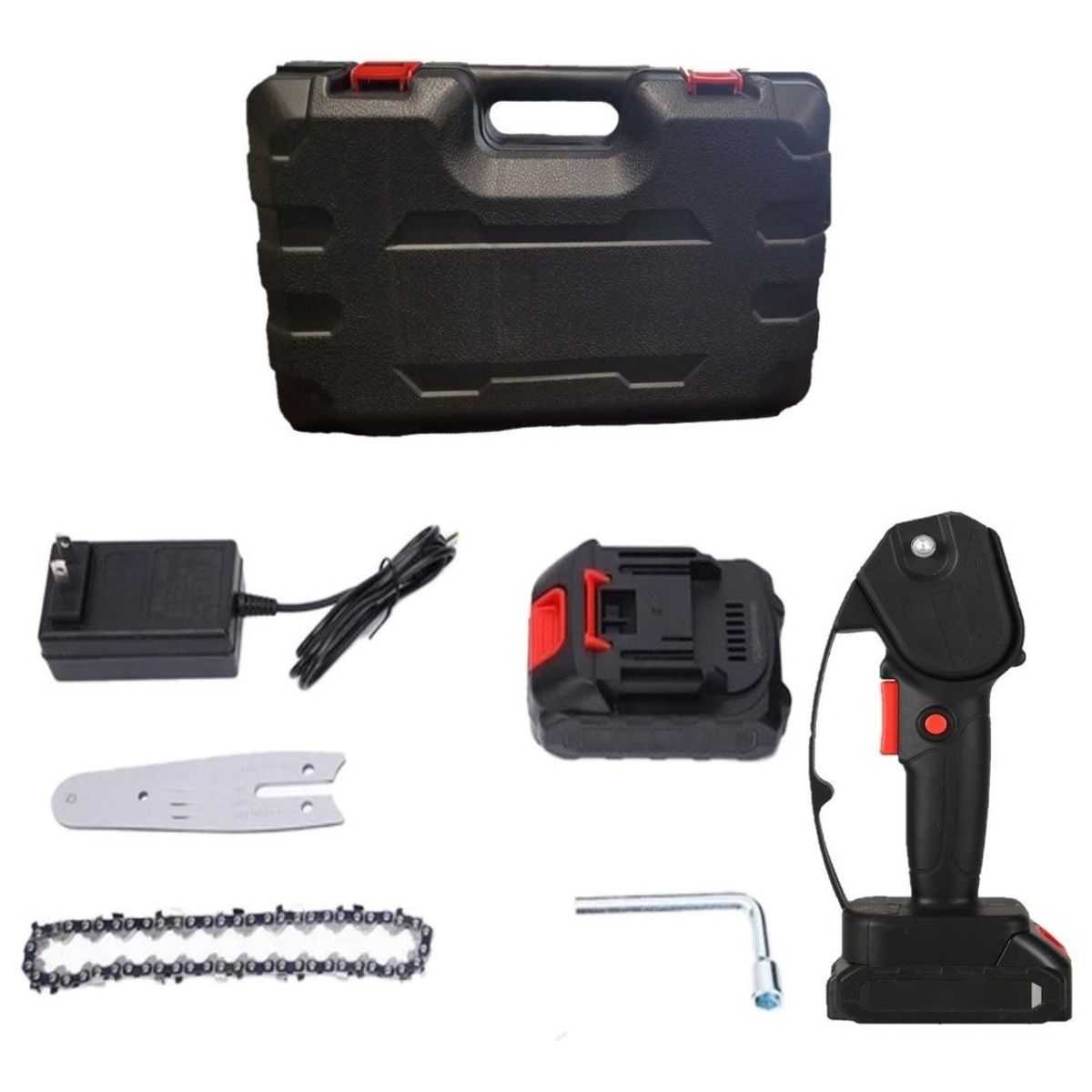 GENERICO - Mini Sierra De Poda Inalámbrica 48V 6 Pulgadas