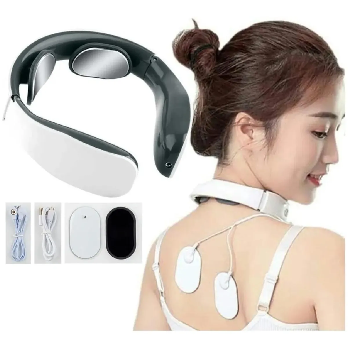 GENERICO - Masajedor Electrostimulador Cervical Portátil Recargable