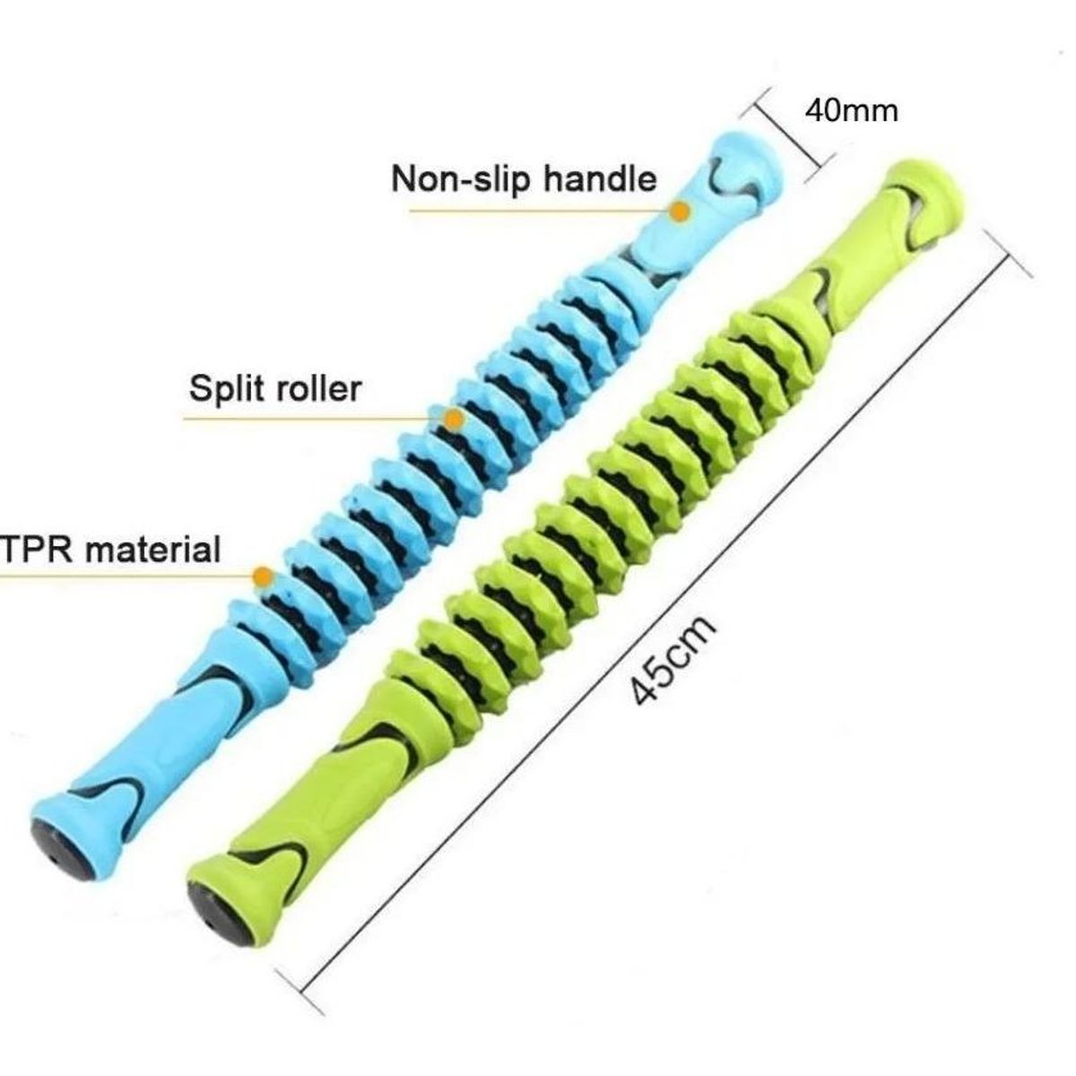 GENERICO - Rodillo Masajeador Compacto para Relajación y Recuperación Muscular