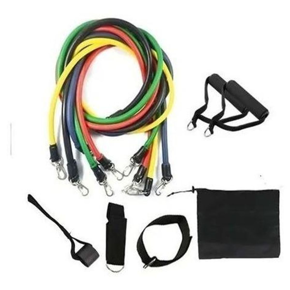 GENERICO - Kit de Bandas de Resistencia para Ejercicio - 11 Pcs