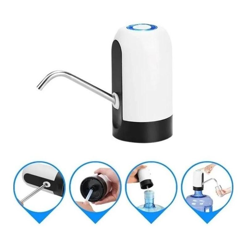 GENERICO - Dispensador de Agua Eléctrico Recargable USB para Botellas.