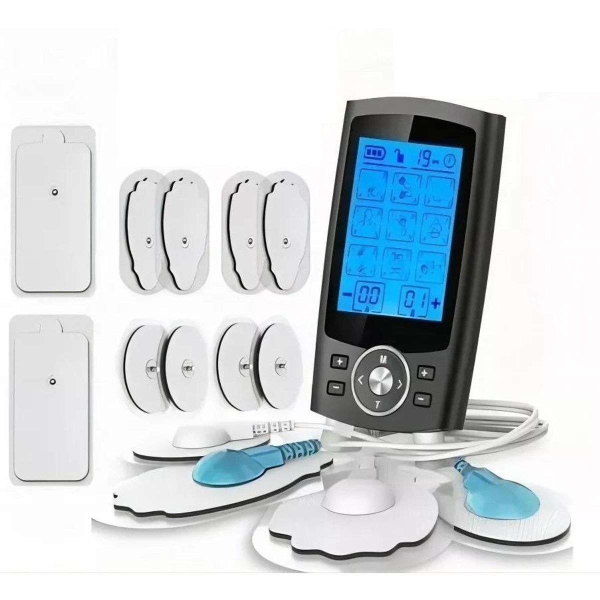 GENERICO - Masajeador Portátil TENS EMS con 36 Modos y Pantalla LCD