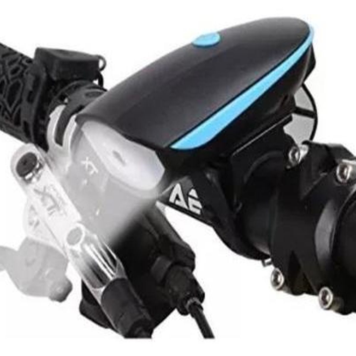 GENERICO - Luz LED Recargable para Bicicleta con Bocina Integrada