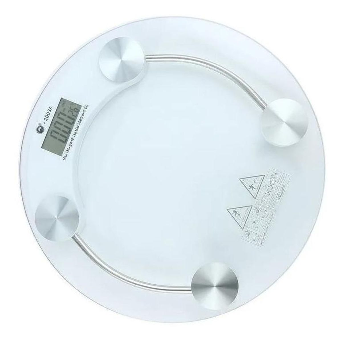 GENERICO - Balanza Digital de Baño 180kg con Pantalla LCD de Vidrio