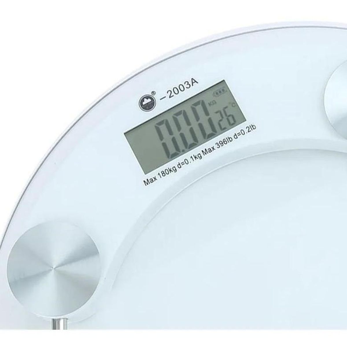 GENERICO - Balanza Digital de Baño 180kg con Pantalla LCD de Vidrio