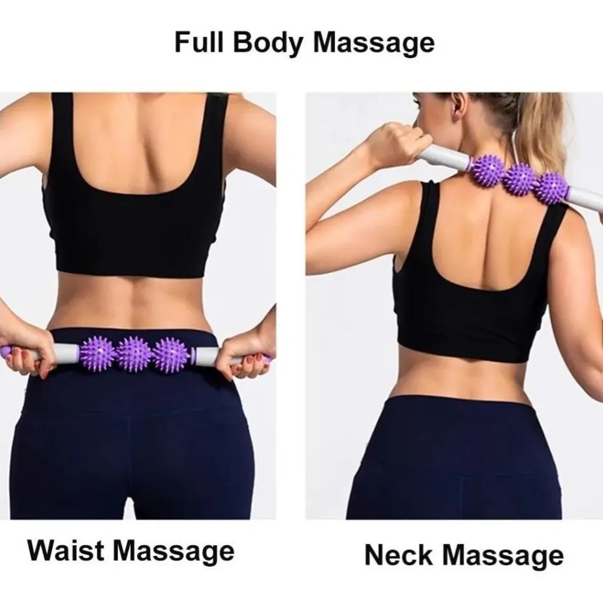 GENERICO - Rodillo de Masaje Fascia para Relajación Muscular