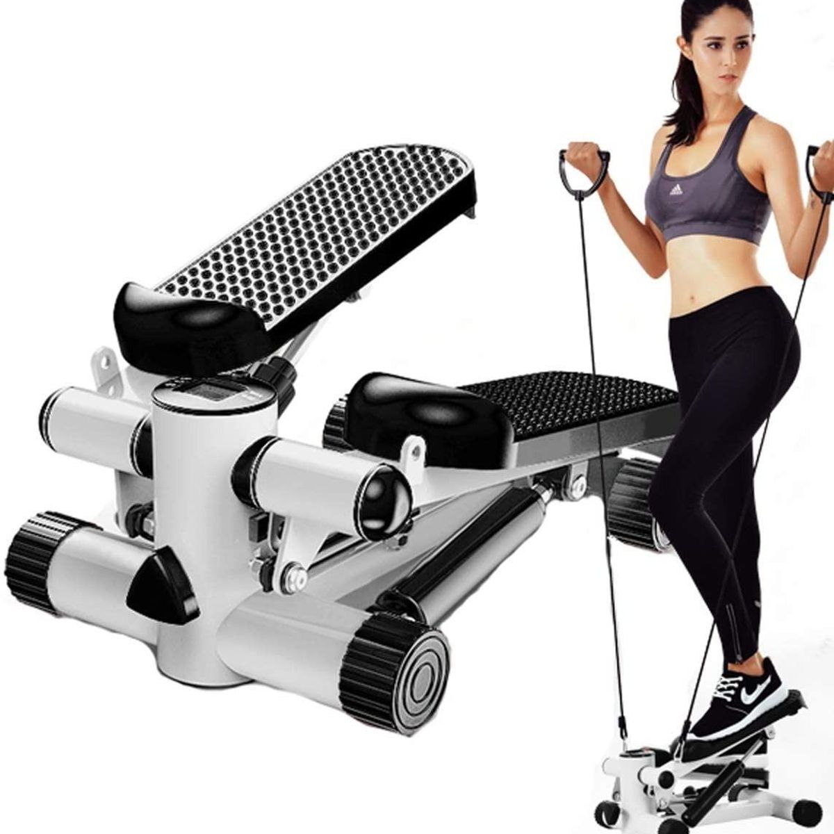 GENERICO - Mini Stepper con Banda de Resistencia para Entrenamiento