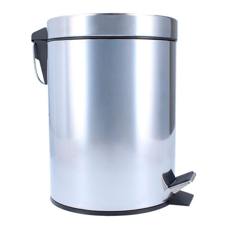 GENERICO - Basurero Pedal de Acero Inoxidable 3L Compacto y Moderno