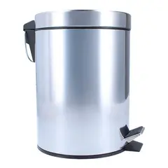 GENERICO - Basurero Pedal de Acero Inoxidable 3L Compacto y Moderno
