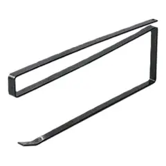 GENERICO - Soporte Colgador Metálico Negro para Toallas y Papel