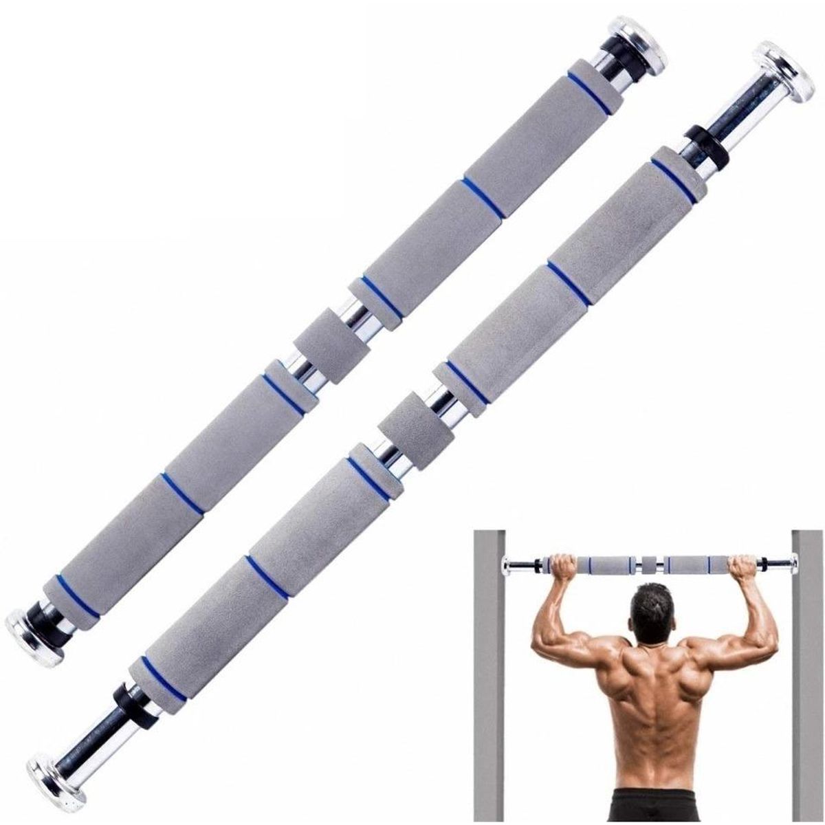 GENERICO - Barra De Puerta Ajustable 80-100 cm Para Ejercicio