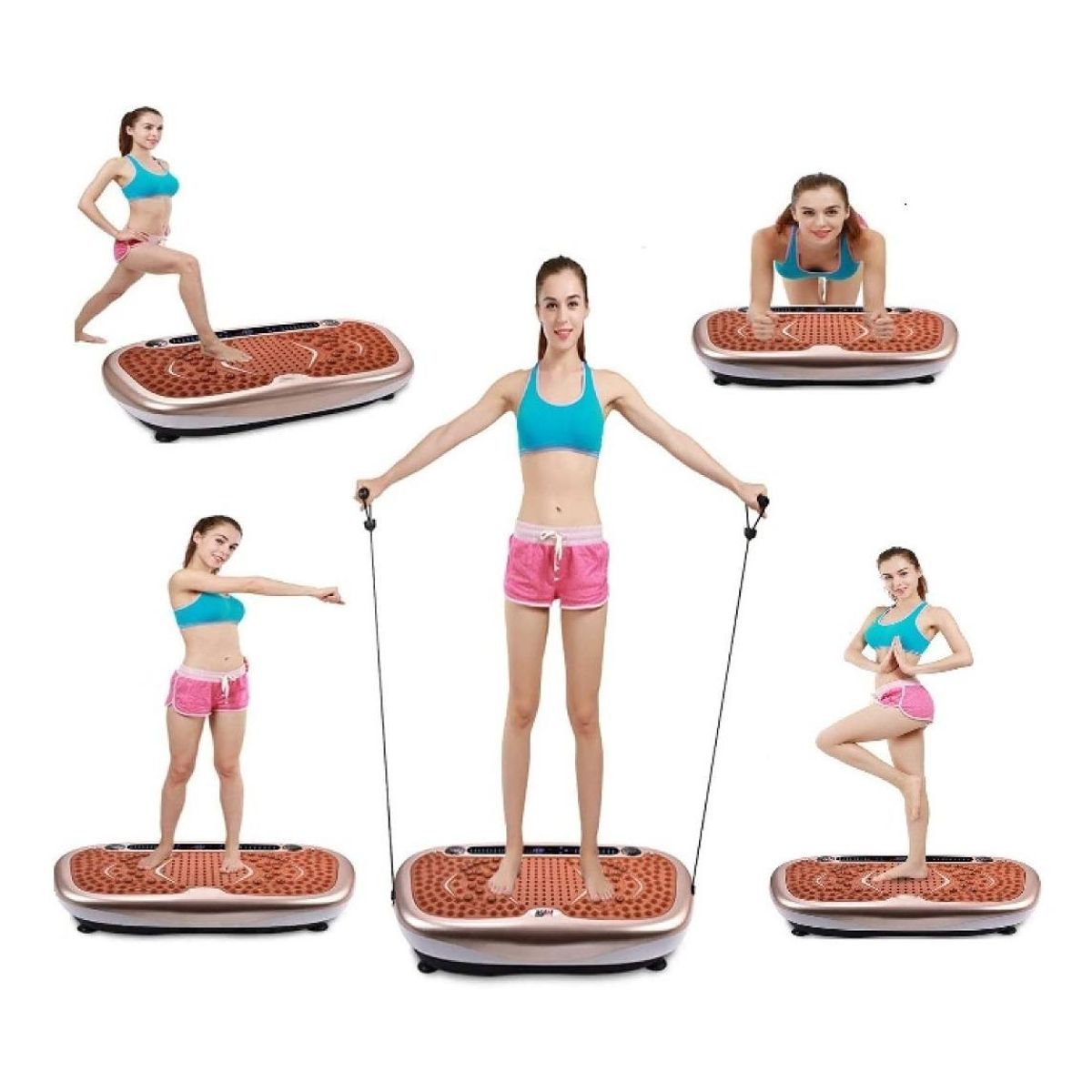 GENERICO - Plataforma Vibratoria con Bandas y Control Remoto 120 Niveles