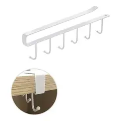 GENERICO - Soporte Organizador Colgante de Tazas para Cocina Blanco