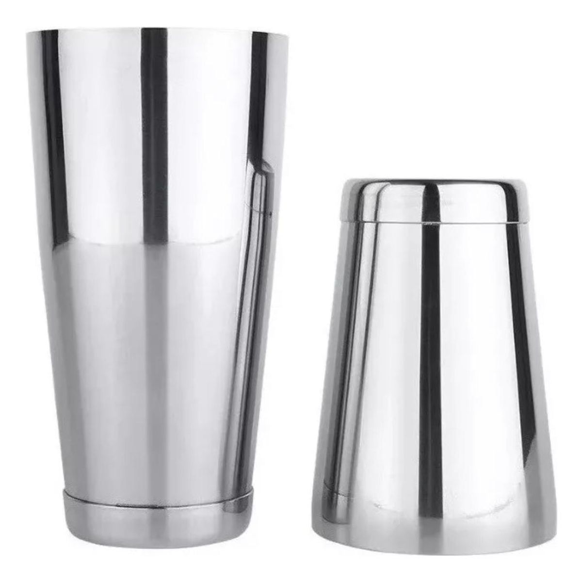 GENERICO - Coctelera Boston de Acero Inoxidable 28 oz y 18 oz Plateada