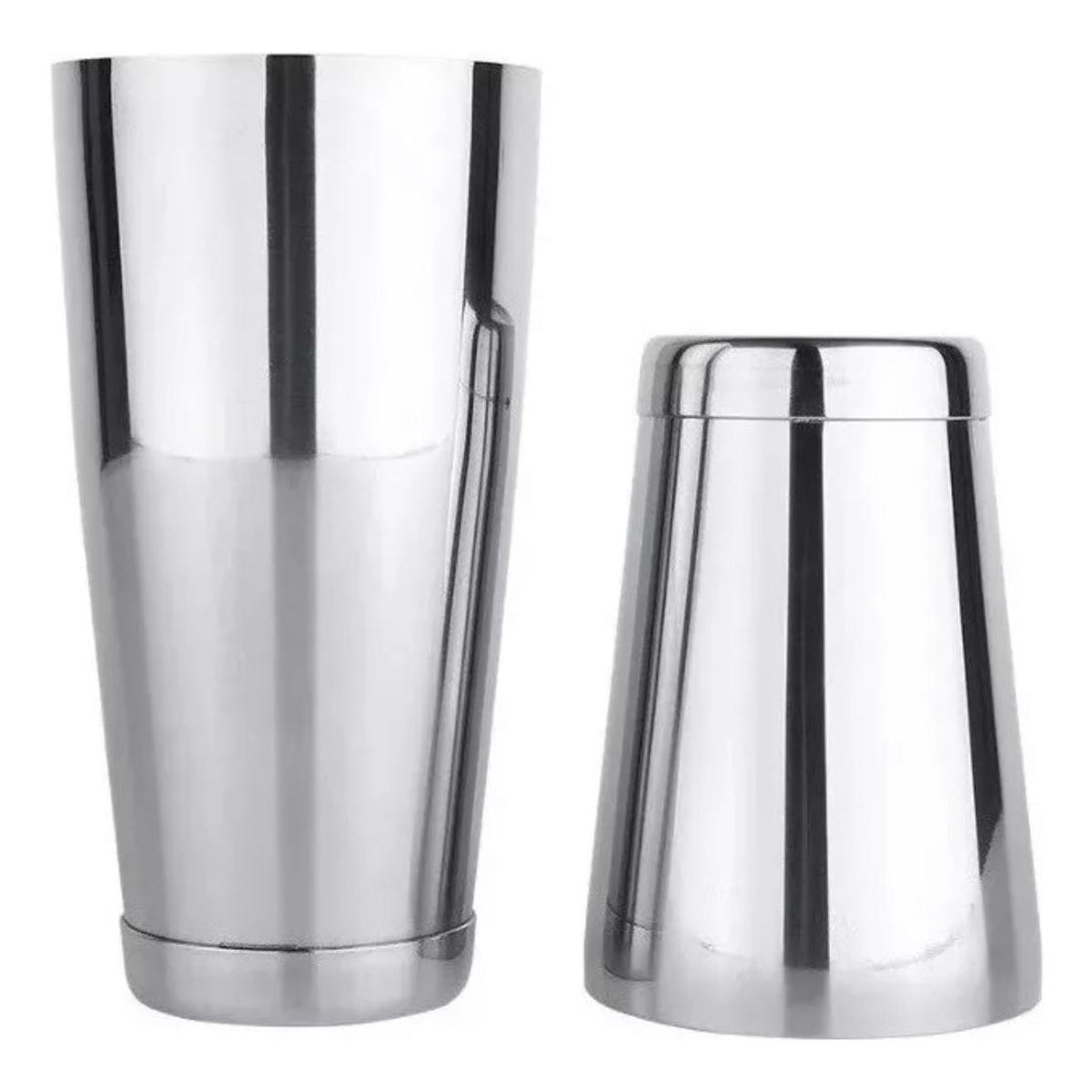 GENERICO - Coctelera Boston de Acero Inoxidable 28 oz y 18 oz Plateada