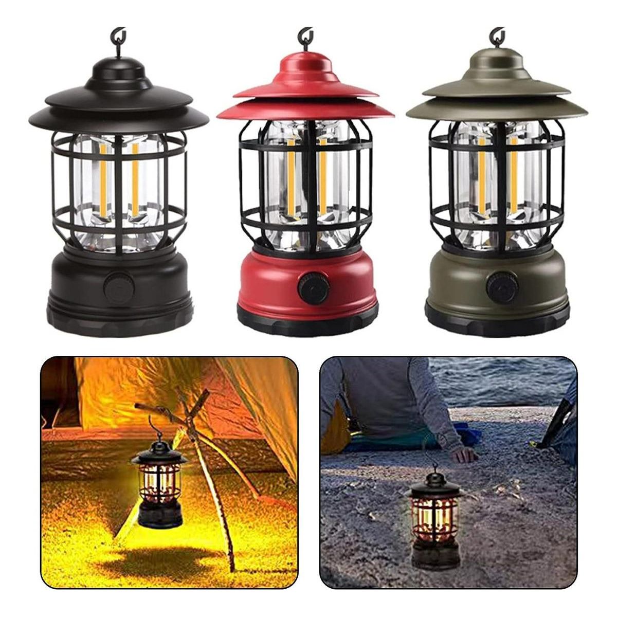 GENERICO - Lámpara de Camping Retro Impermeable para Emergencias