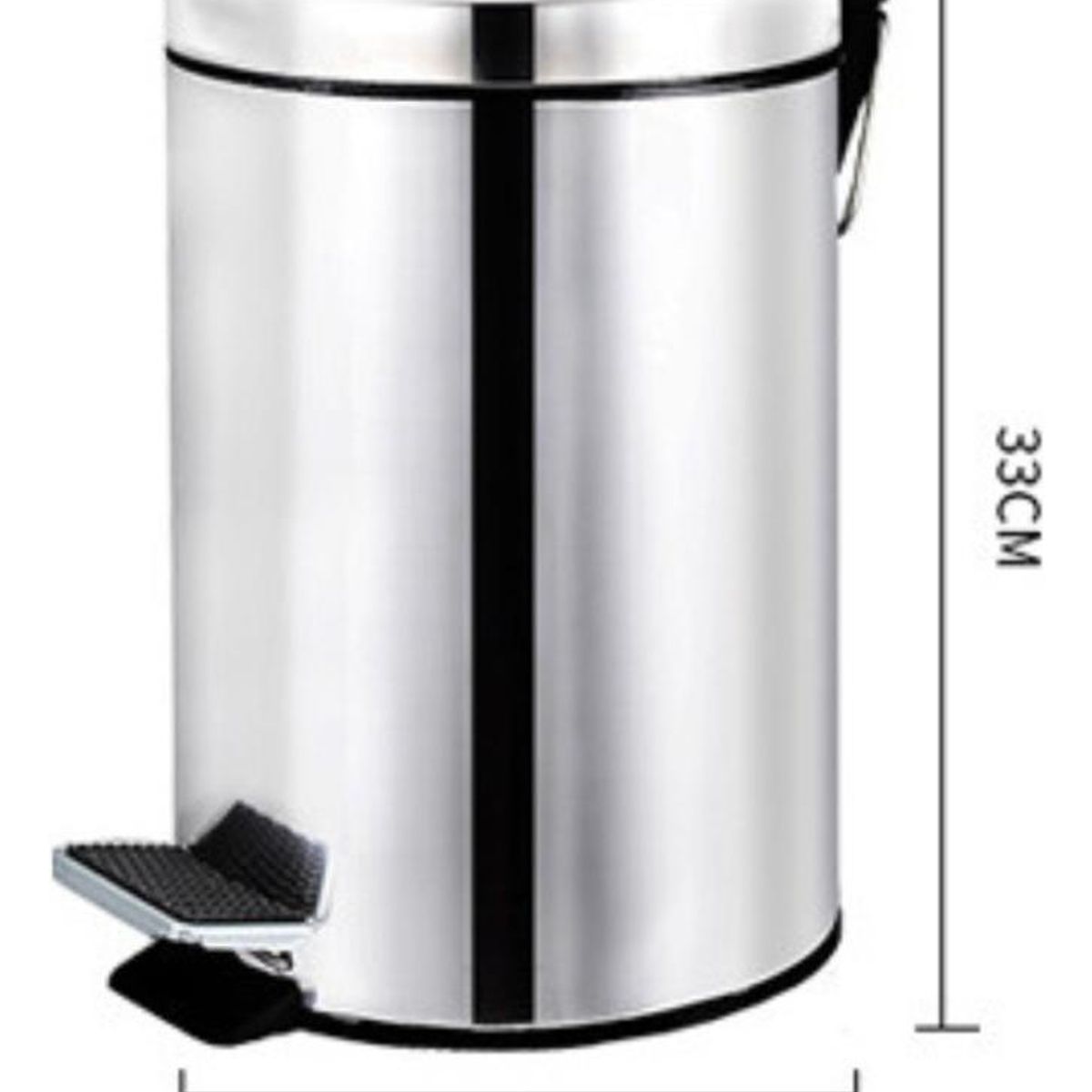GENERICO - Basurero Pedal de Acero Inoxidable 8 Litros Diseño Elegante