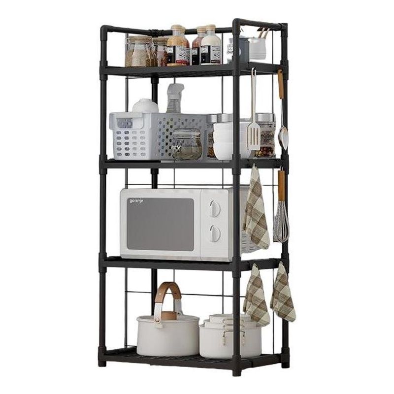GENERICO - Estante Organizador Multifuncional 4 Niveles Color Negro
