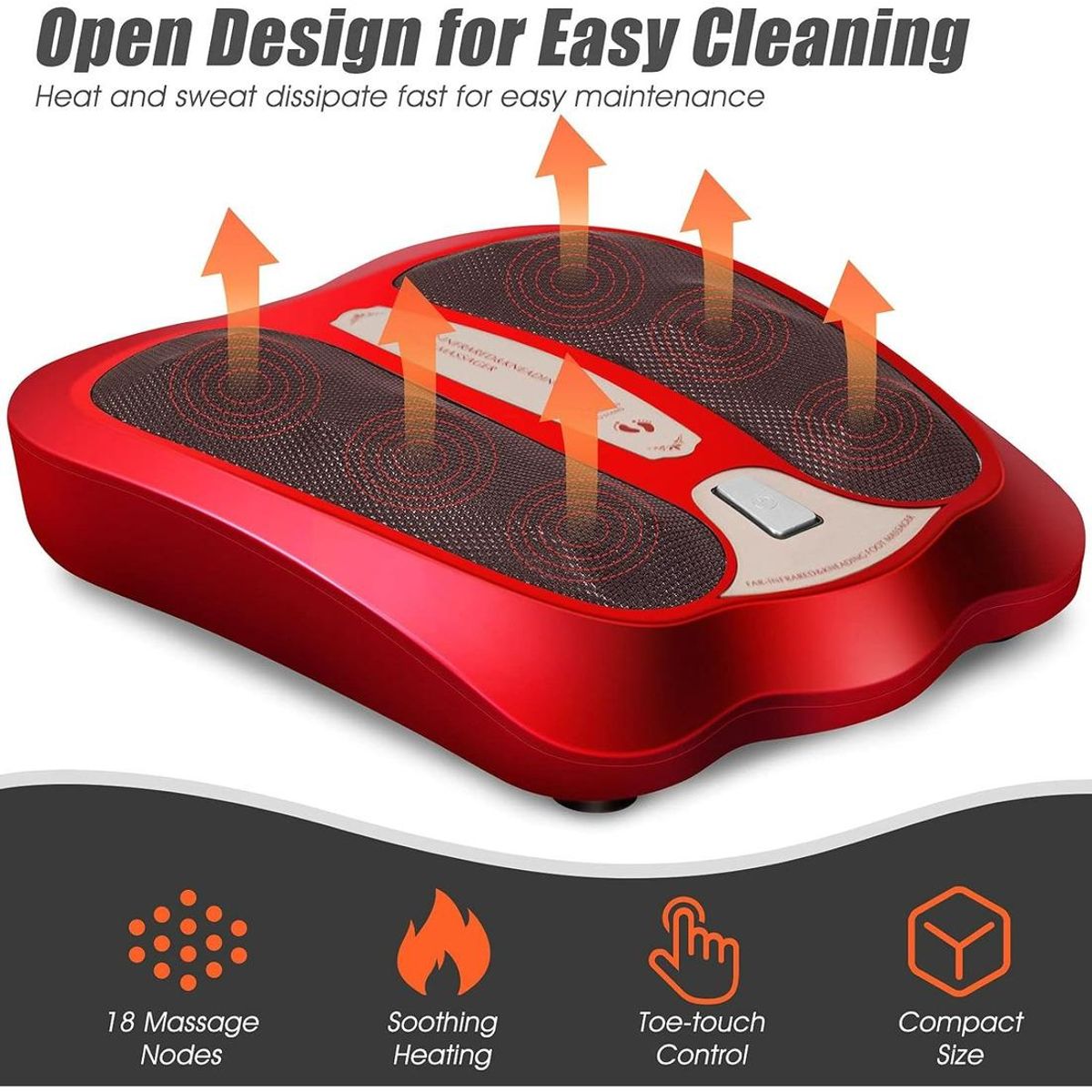 GENERICO - Masajeador Eléctrico de Pies Shiatsu con Calefacción