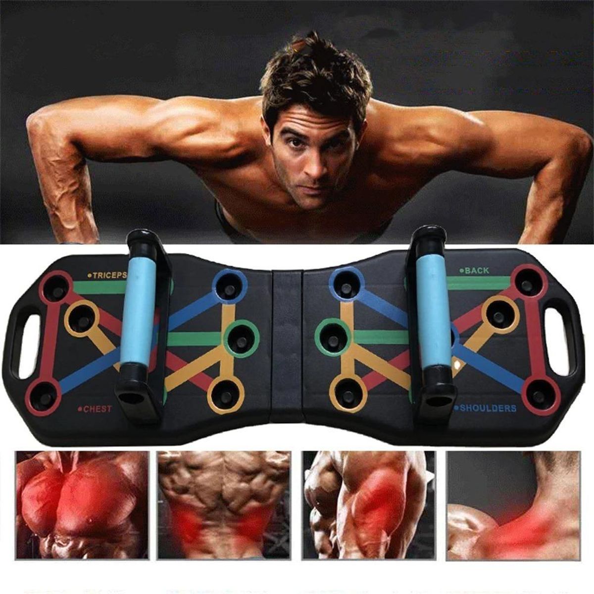 GENERICO - Soporte Push Up Board Multifuncional para Entrenamiento