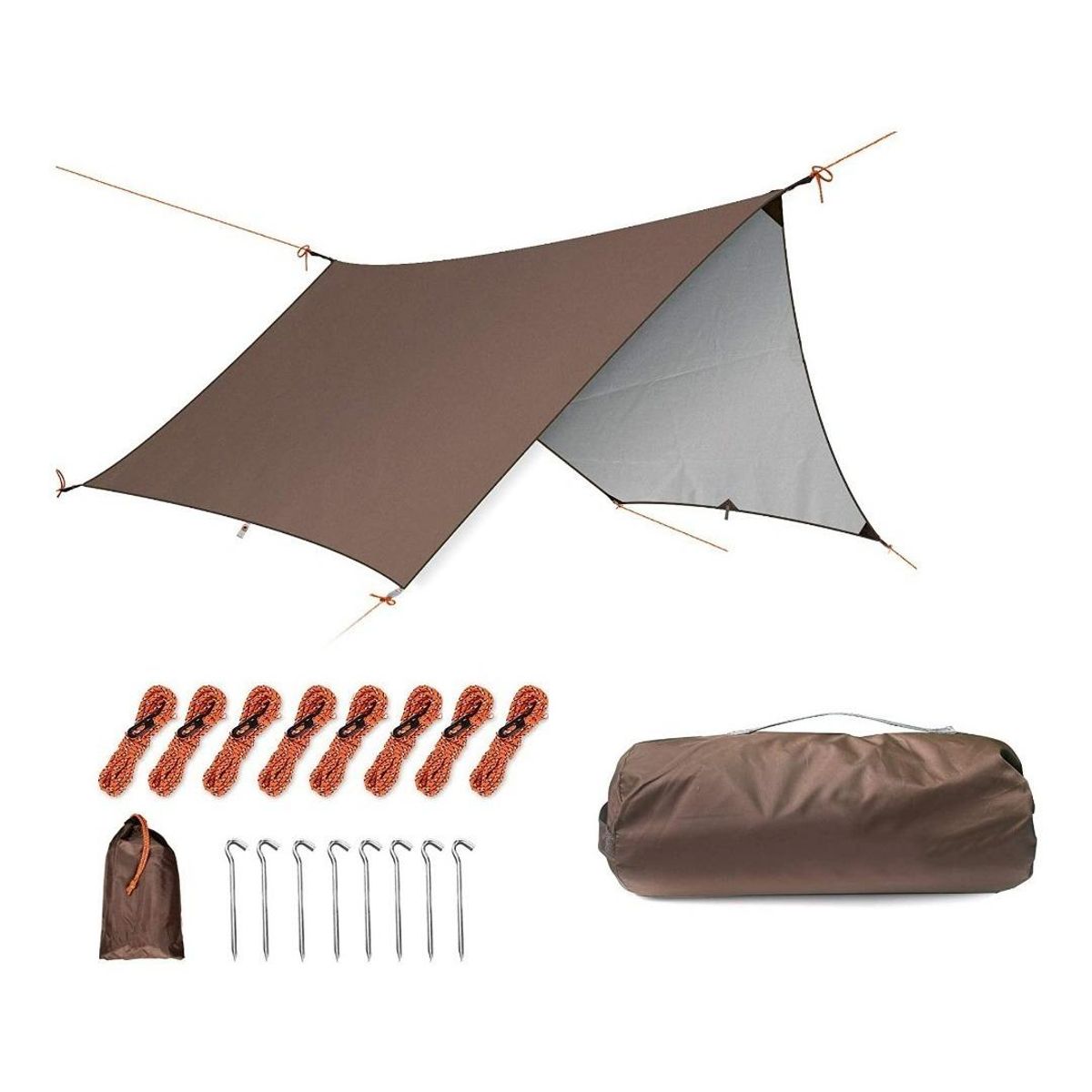 GENERICO - Toldo Carpa Portátil 3x3m Resistente al Agua y UV