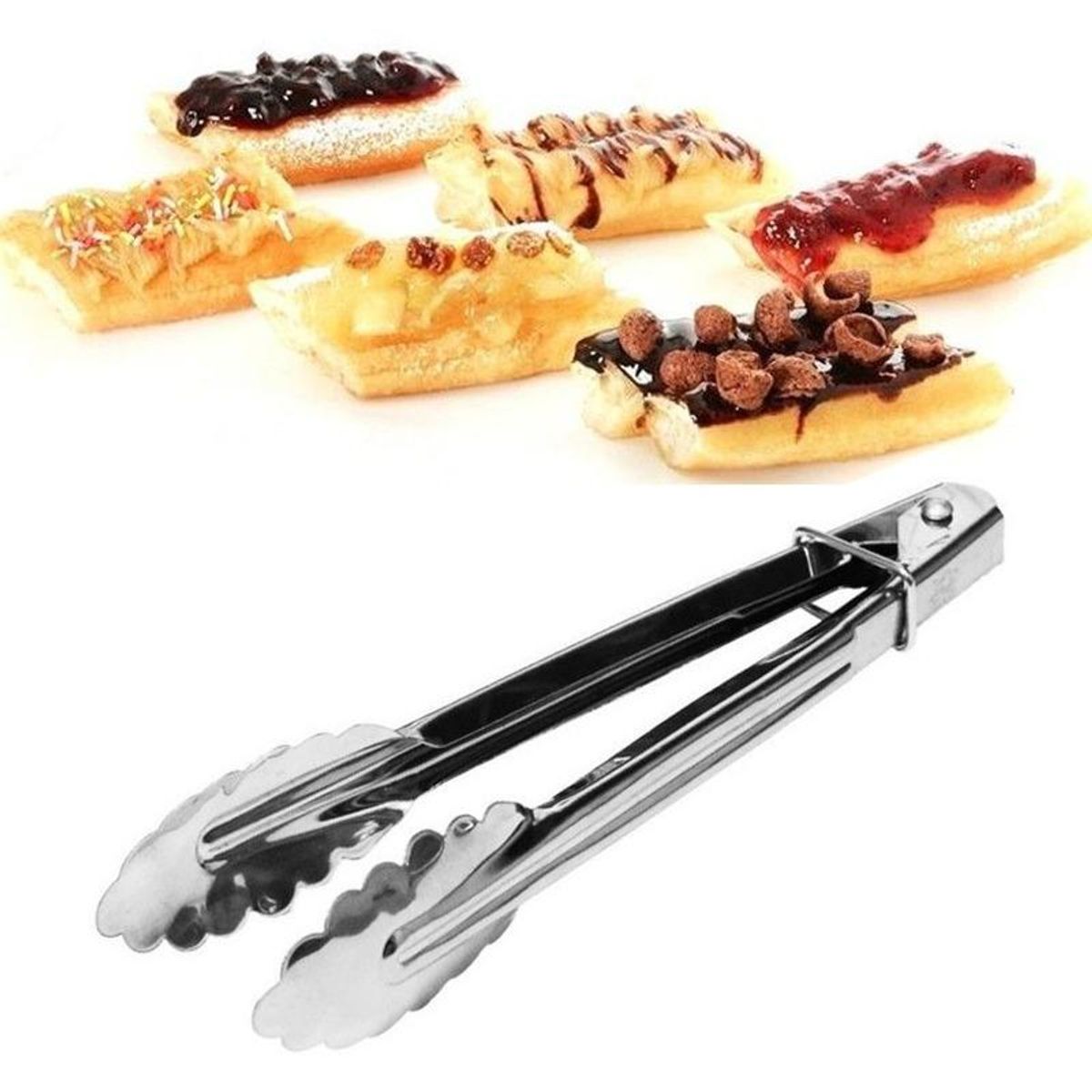 GENERICO - Pinza Tenaza Multiuso de Acero Inoxidable para Cocina