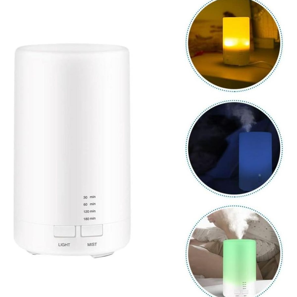 GENERICO - Difusor de Aromas y Humidificador Ultra Silencioso RGB