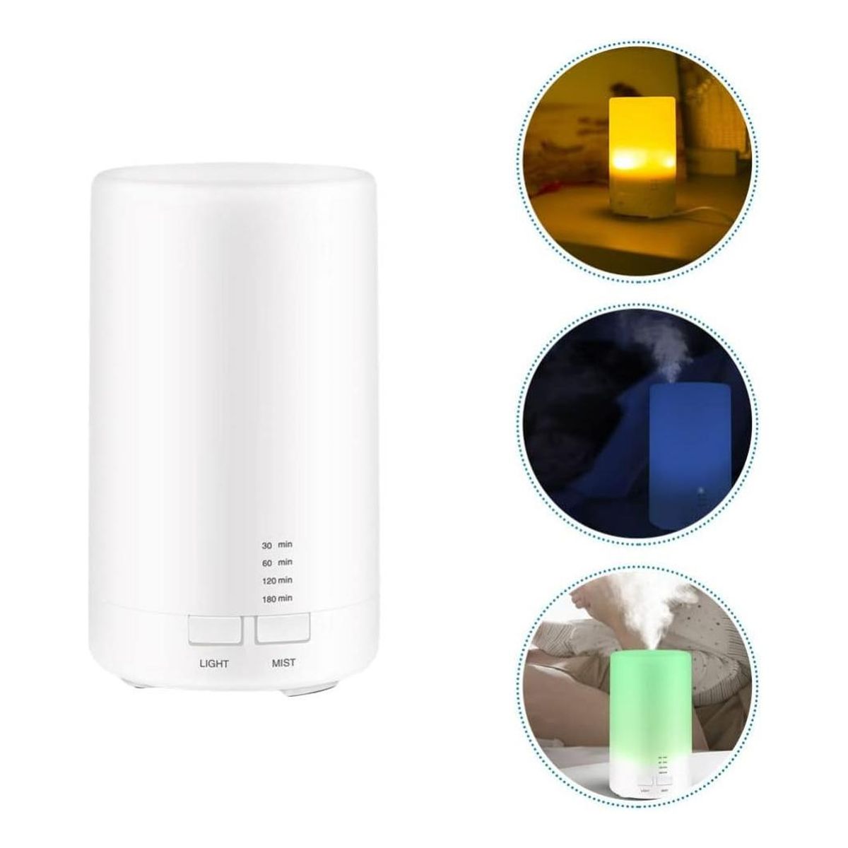 GENERICO - Difusor de Aromas y Humidificador Ultra Silencioso RGB