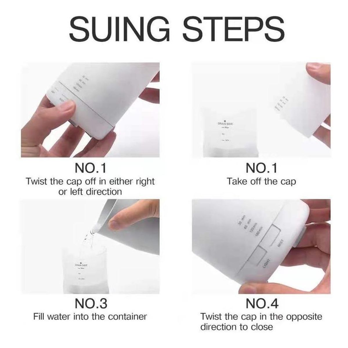 GENERICO - Difusor de Aromas y Humidificador Ultra Silencioso RGB