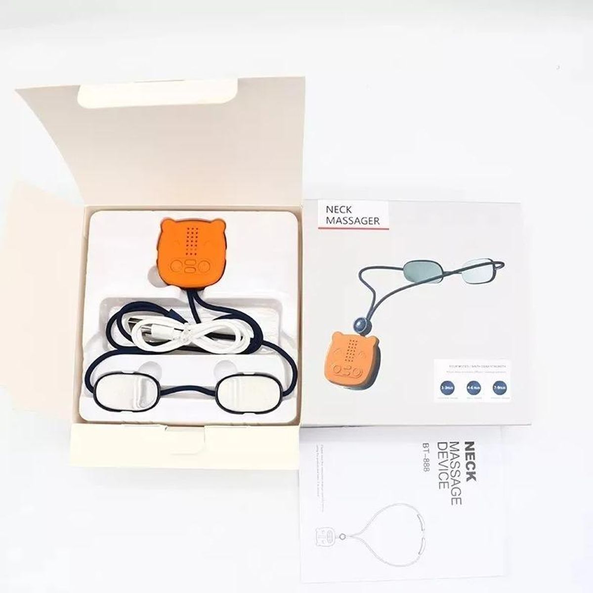 GENERICO - Masajedor Electroestimulador de Cuello Recargable USB