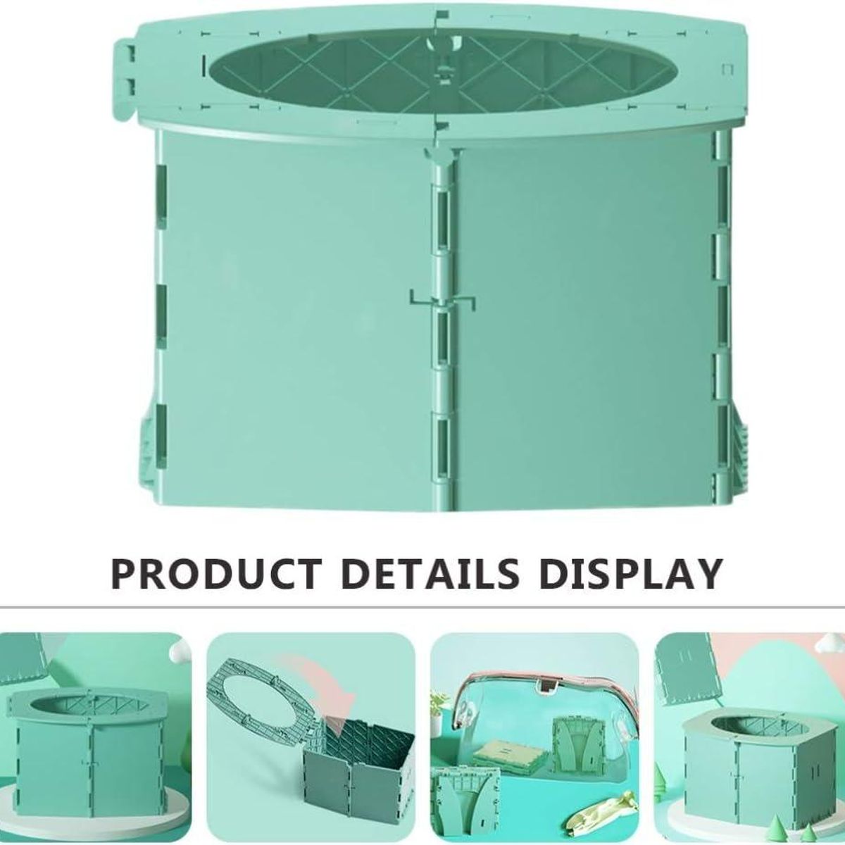 GENERICO - Inodoro Plegable Portátil para Camping y Viajes con Bolsas